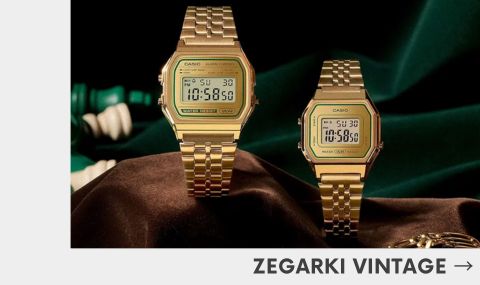 Stylowy złoty zegarek Casio Vintage – retro design i nowoczesne funkcje