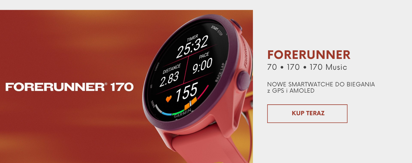 Garmin Forerunner 70 i 170  zegarki sportowe dla biegaczy z funkcjami treningowymi