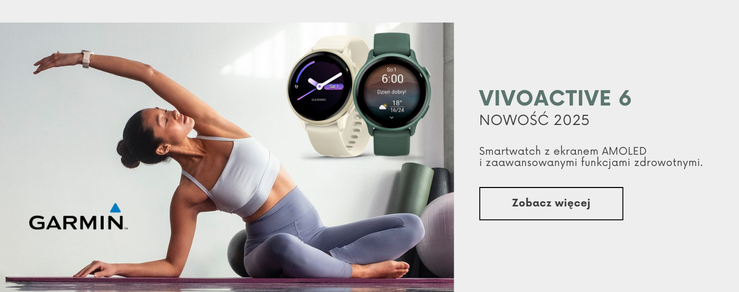 Smartwatch Garmin Vivoactive 6 z ekranem AMOLED – sportowy zegarek GPS nowej generacji