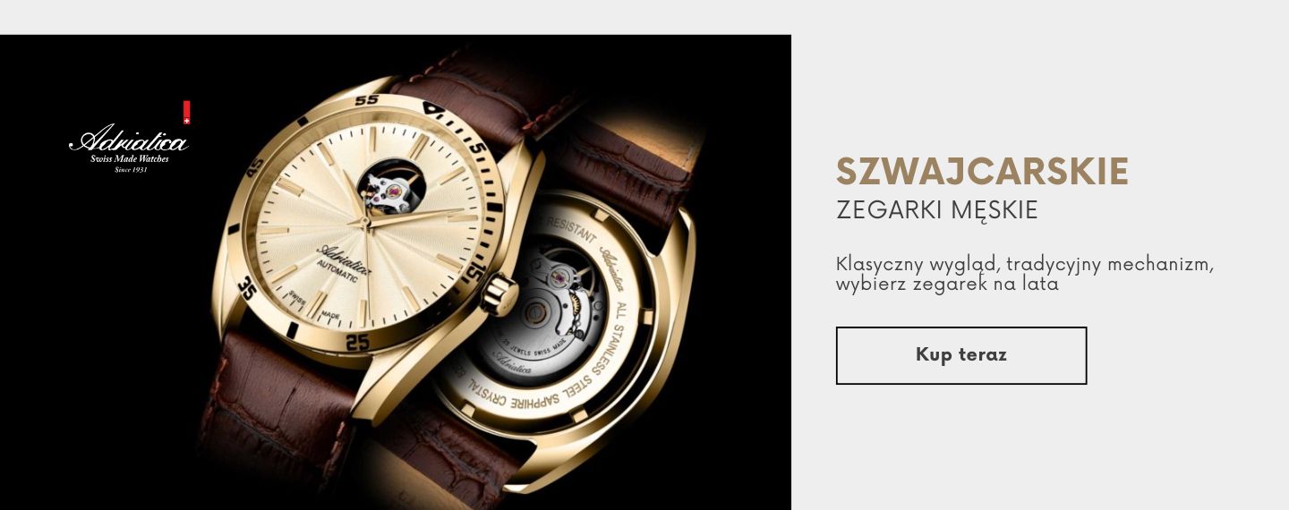 Szwajcarski zegarek automatyczny Adriatica – precyzja i elegancja dla mężczyzn