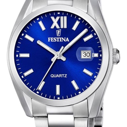 Festina Classic Bracelet 20707/4 Zegarek Męski z granatową tarczą na bransolecie