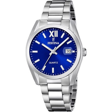 Festina Classic Bracelet 20707/4 Zegarek Męski z granatową tarczą na bransolecie