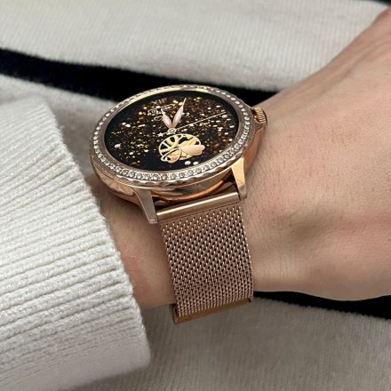 Rubicon RNCF19 różowy smartwatch damski z funkcją rozmowy SMARUB274
