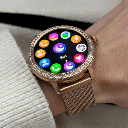 Rubicon RNCF19 różowy smartwatch damski z funkcją rozmowy SMARUB274