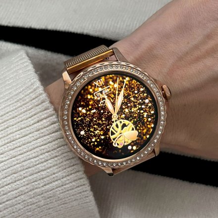 Rubicon RNCF19 różowy smartwatch damski z funkcją rozmowy SMARUB274
