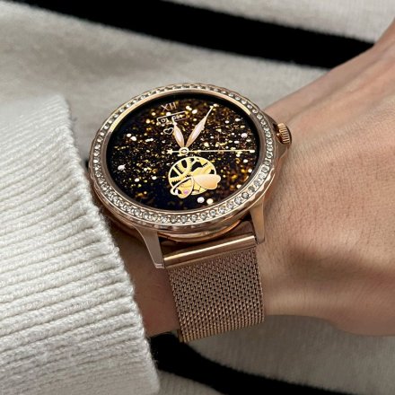 Rubicon RNCF19 różowy smartwatch damski z funkcją rozmowy SMARUB274