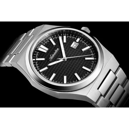 Szwajcarski zegarek męski Adriatica z czarną tarczą A8326.5114Q