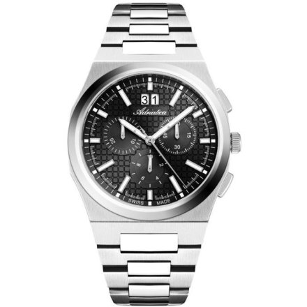 Adriatica elegancki męski zegarek srebrny z chronografem A8326.5114CH
