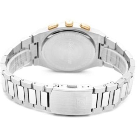 Adriatica elegancki męski zegarek srebrno-złoty z chronografem A8326.2113CH