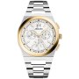 Adriatica elegancki męski zegarek srebrno-złoty z chronografem A8326.2113CH