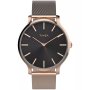 Timex Transcend TW2W19600 różowozłoty zegarek damski z czarną tarczą
