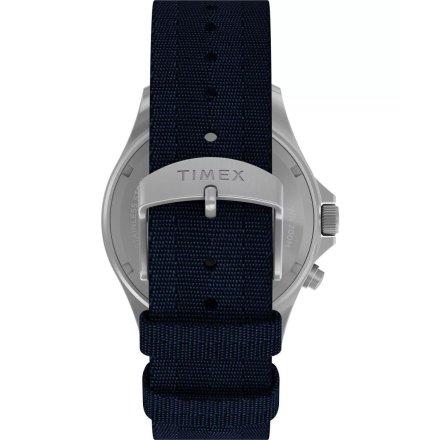 Timex Expedition North TW2W22000 srebrny zegarek męski z granatowym paskiem