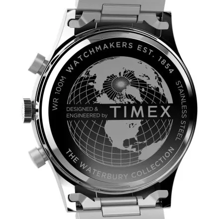 Timex Waterbury Traditional Fly Back Chronograph TW2W48200 Zegarek męski na bransolecie z chronografem