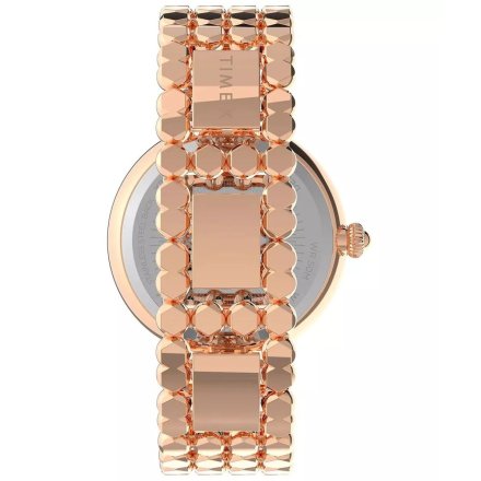 Timex City TW2V02800 różowozłoty zegarek damski z różową tarczą