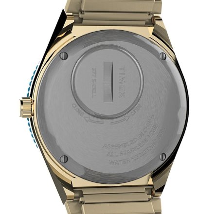 Timex Q Malibu TW2V38500 Złoty zegarek damski z bransoletką i datownikiem