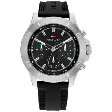 Tommy Hilfiger Bryan zegarek męski czarny na pasku 1792111
