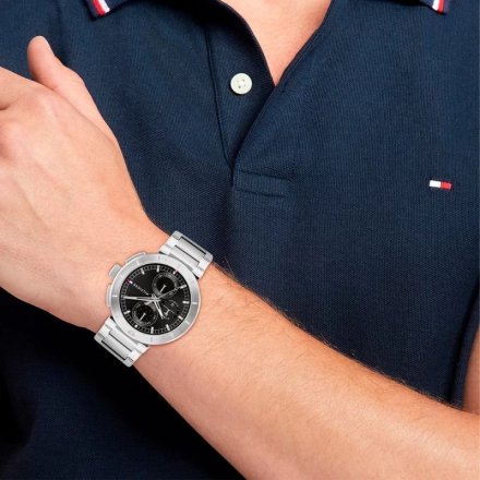 Tommy Hilfiger Lorenzo zegarek męski srebrny 1792116
