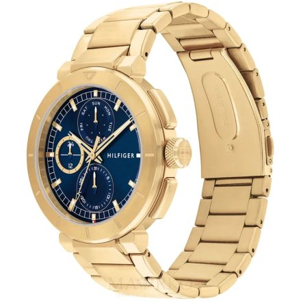 Tommy Hilfiger Lorenzo zegarek męski złoty z granatową tarczą 1792118
