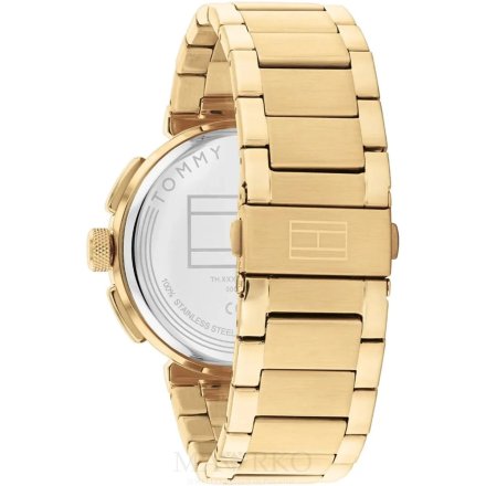 Tommy Hilfiger Lorenzo zegarek męski złoty z granatową tarczą 1792118