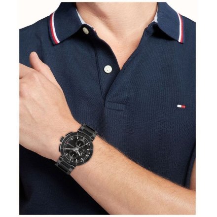 Tommy Hilfiger Lorenzo zegarek męski czarny 1792119