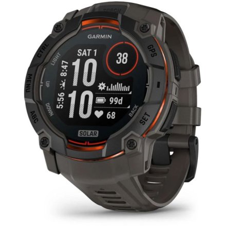 Zegarek Garmin Instinct 3 SOLAR 50 mm czarny Charcoal 010-02935-00