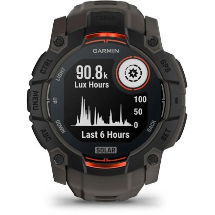 Zegarek Garmin Instinct 3 SOLAR 50 mm czarny Charcoal 010-02935-00