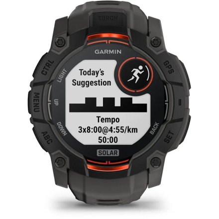 Zegarek Garmin Instinct 3 SOLAR 50 mm czarny Charcoal 010-02935-00
