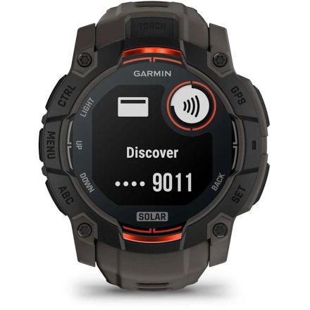 Zegarek Garmin Instinct 3 SOLAR 50 mm czarny Charcoal 010-02935-00