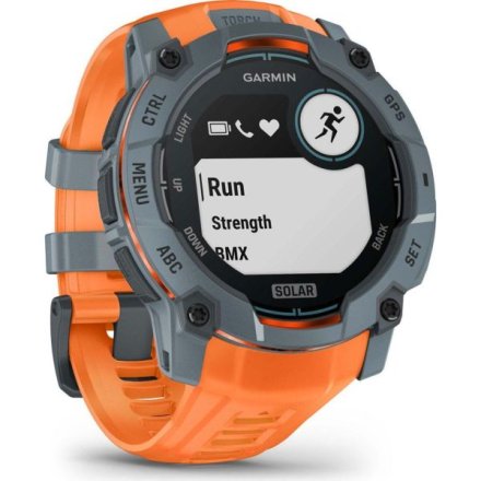 Zegarek Garmin Instinct 3 SOLAR 50 mm pomarańczowy Solstice 010-02935-01