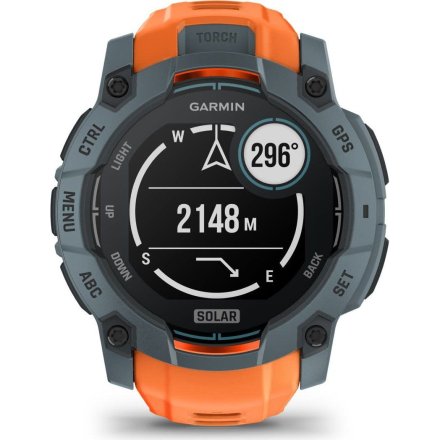 Zegarek Garmin Instinct 3 SOLAR 50 mm pomarańczowy Solstice 010-02935-01