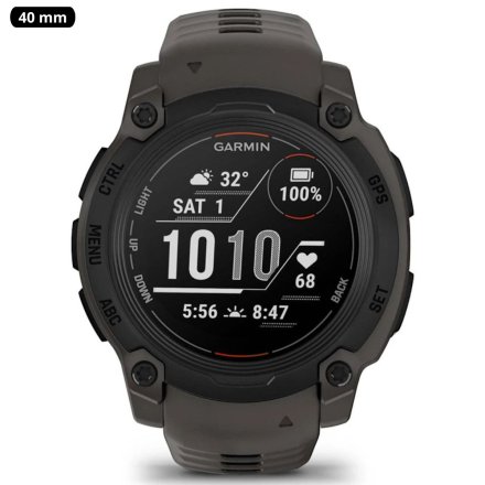 Zegarek Garmin Instinct E 40 mm czarny Charcoal 010-02932-00