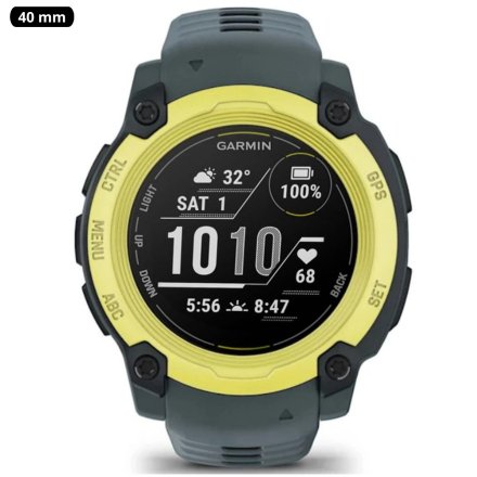 Zegarek Garmin Instinct E 40 mm granatowy Electric Lime Twilight 010-02932-01