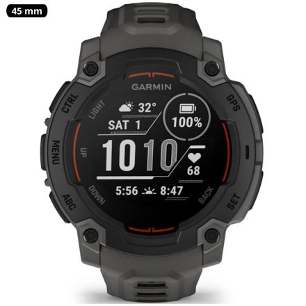 Zegarek Garmin Instinct E 45 mm czarny Charcoal 010-02933-00