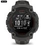 Zegarek Garmin Instinct E 45 mm czarny Charcoal 010-02933-00