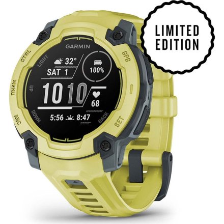 Zegarek Garmin Instinct E 45 mm żółty Electric Lime 010-02933-01