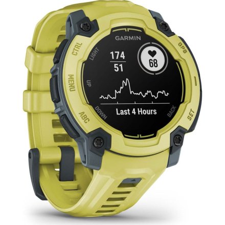 Zegarek Garmin Instinct E 45 mm żółty Electric Lime 010-02933-01
