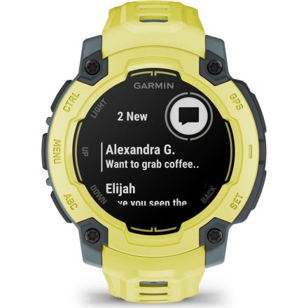 Zegarek Garmin Instinct E 45 mm żółty Electric Lime 010-02933-01