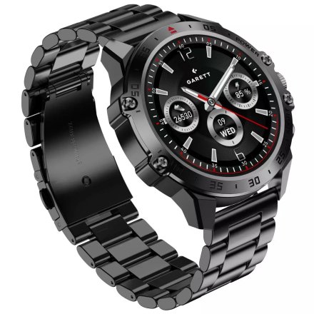 Smartwatch Garett V14 czarny stalowy + pasek 5904238486832