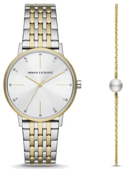 Zestaw zegarek damski Armani Exchange LOLA i bransoletka AX7156SET