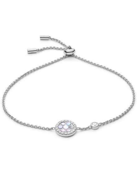 Fossil Sterling bransoletka damska srebrna z mozaiką JFS00519040
