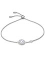 Fossil Sterling bransoletka damska srebrna z mozaiką JFS00519040