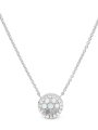 Fossil Sterling naszyjnik damski srebrny z mozaiką JFS00520040