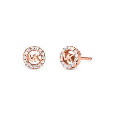 Michael Kors Premium kolczyki damskie wkrętki różowe złoto MKC1727CZ791