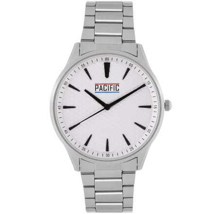 Srebrny męski zegarek z bransoleta PACIFIC X0075-01