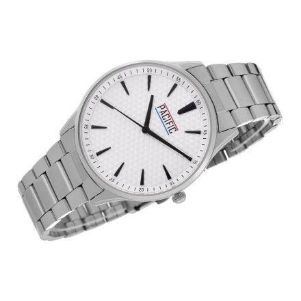 Srebrny męski zegarek z bransoleta PACIFIC X0075-01