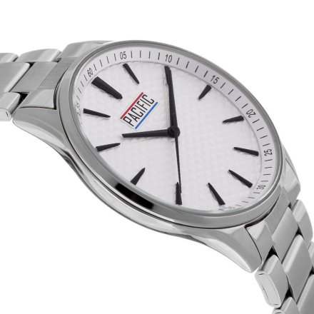 Srebrny męski zegarek z bransoleta PACIFIC X0075-01