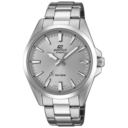 Casio Edifice Momentum zegarek męski na bransolecie szara tarcza EFV-100D-8AVUEF