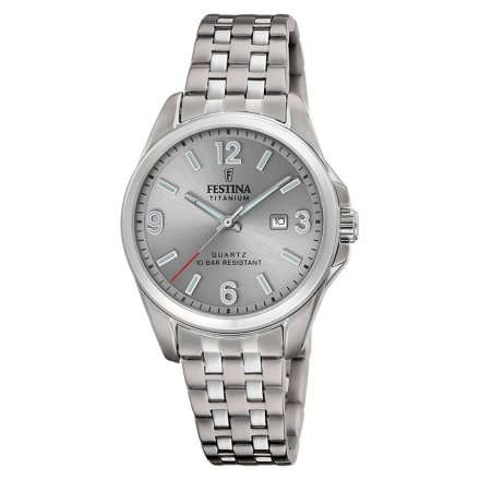 Festina Titanium 20697/2 Zegarek Damski tytanowy z cyframi arabskimi