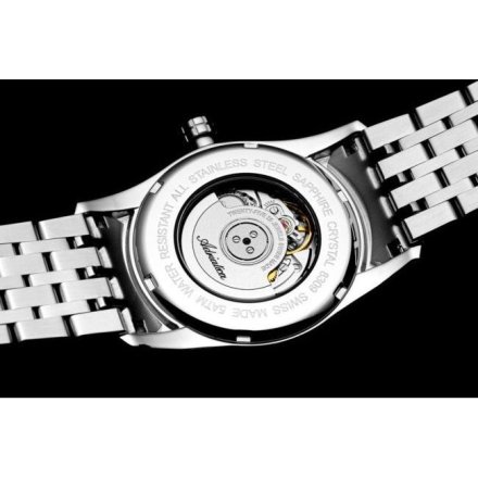Adriatica elegancki srebrny męski zegarek AUTOMAT na bransolecie A8309.5126A