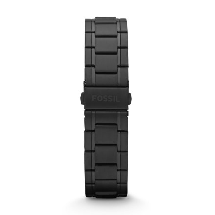 Czarna bransoleta Fossil 22 mm do zegarek / smartwatch Fossil Dean FS4646